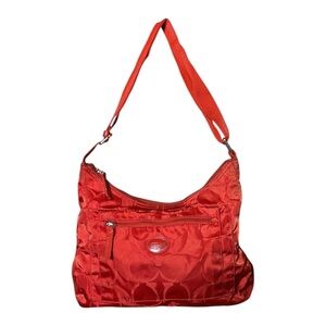 Vintage Y2K Coach Sport Nylon Leather Crossbody Messenger Bag